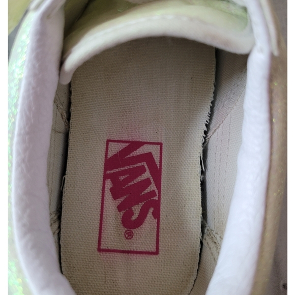 VANS Womens Size US 8 Old Skool Sneaker Glitter Metallic Color Changing Athletic - Picture 7 of 13